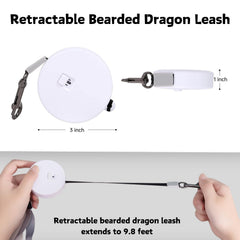 SEZDEKI arnés dragón barbudo talla grande, protección suave para el pecho durante caminatas