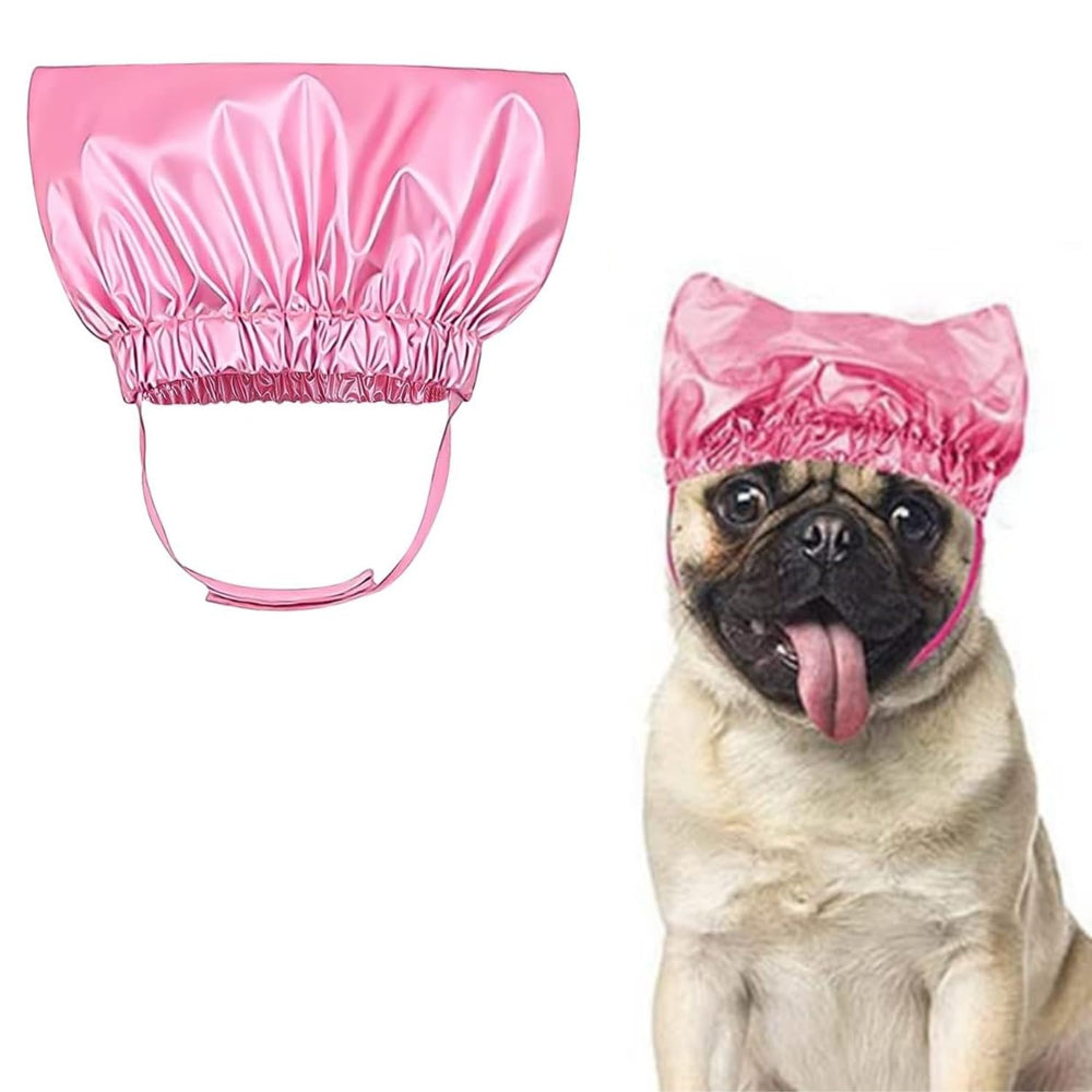 SEZDEKI sombrero de ducha para mascotas protege las orejas durante el baño.