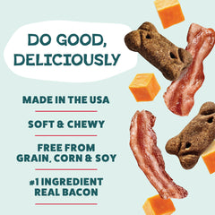 Shameless Pets Bacon Me Crazy close-up reveals chewy texture ideal for training