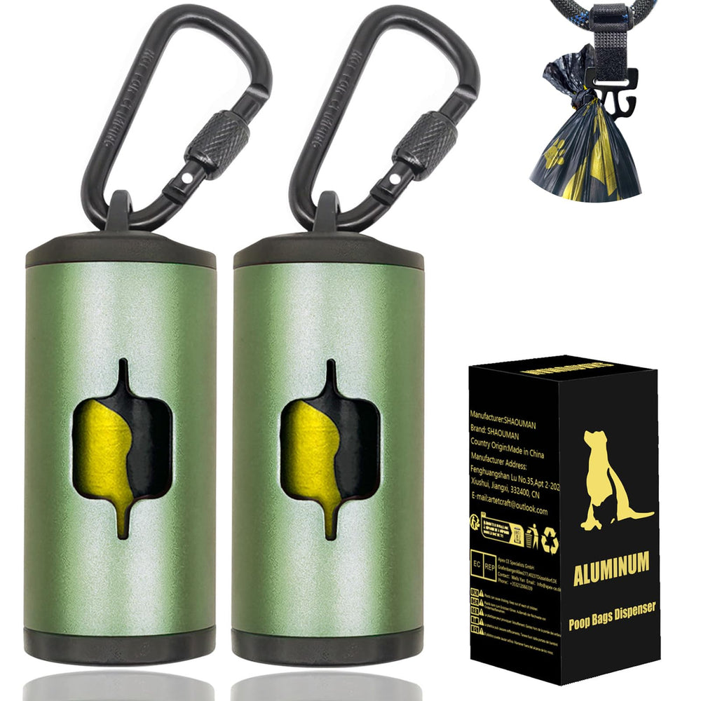 SHAOUMAN porta bolsas para perros con cierre seguro para paseos.