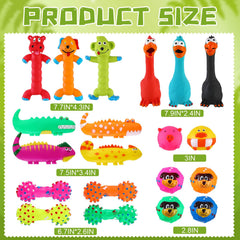 Juguetes de látex Shappy con chirrido, suaves y duraderos para masticar de forma segura.