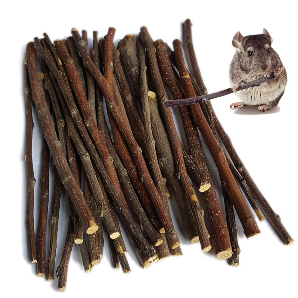 Palitos Sharllen de manzana para conejos, sabor natural y entretenimiento seguro.