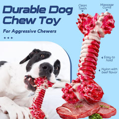 SHARLOVY hueso de nylon con puntos para limpieza dental y juego intenso