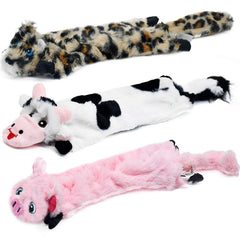 SHARLOVY pack trois jouets sans rembourrage, idéal pour petits chiens et chiots.