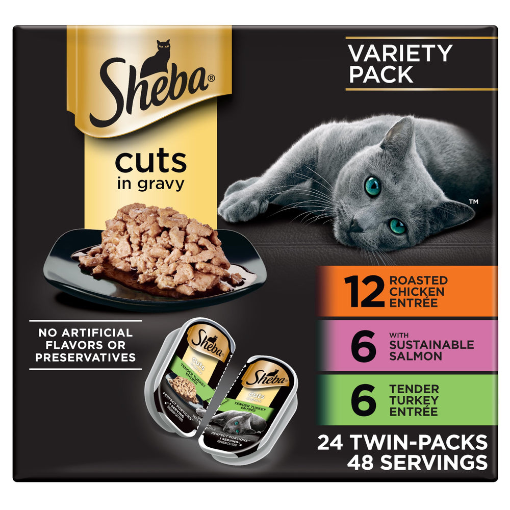 Sheba Perfect Portions cortes en salsa pollo: cena jugosa para tu gato
