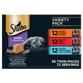 Sheba Perfect Portions Pate pollo real, delicioso para gatos adultos.
