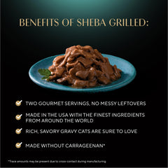 Sheba salmón real en tiras delicadas en salsa.