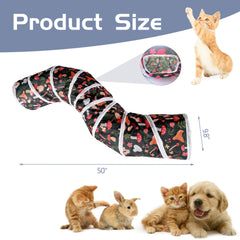 Sheldamy tunel gato tela resistente, material duradero para juego dinámico
