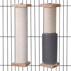SHENGOCASE poste rascador jaula: rascado seguro y grooming continuo para el gato