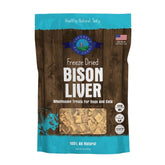 Shepherd Boy Farms hígado de bison liofilizado para perros: sabor intenso y alto contenido proteico.