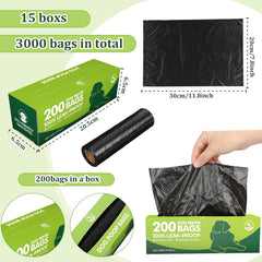 Bolsas de perro HDPE Sherr, duraderas y a prueba de fugas.