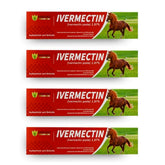 Pasta ivermectina SHEVAT VITAMINS para caballo sabor manzana en tubo 6-08 g, presentación clara