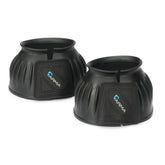 Botas de sobrealcance Shires en vista frontal, protegiendo la pezuña durante la marcha.