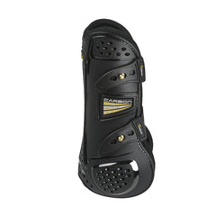 Shires ARMA OXI-Zone, botas de tendón negras, ofrecen protección y comodidad durante entrenamientos.
