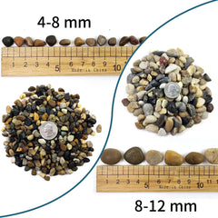 SHIZWU piedras de río pequeñas para acuario, decoración natural