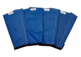 SHOOFLY Leggins azul con malla plástica para ventilación y protección de las piernas