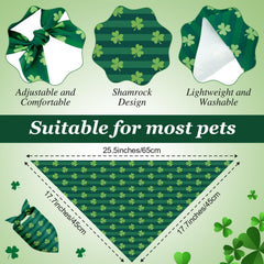 Shyyween bandanas ajustables 65x45 cm para perros, ajuste cómodo