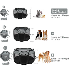 Siedihit corral con puerta enrollable facilita el acceso de la mascota