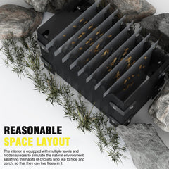 SIKGFPN contenedor de grillos con acrílico duradero para uso prolongado.
