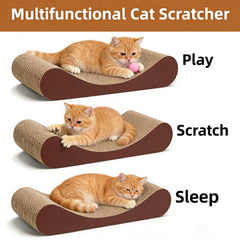 Simple Deluxe carton-reciclable-alta-densidad: superficie duradera para gatos activos.