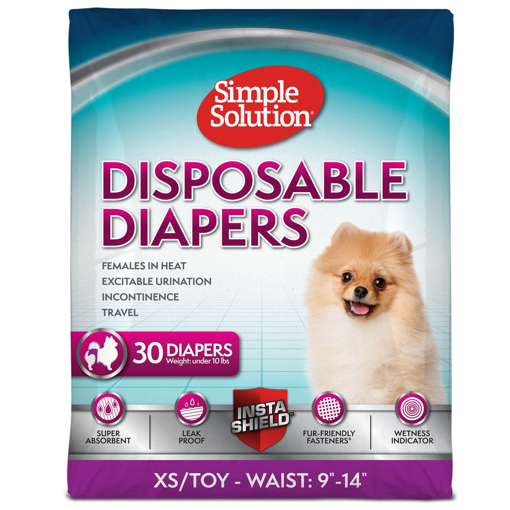 Pañales Simple Solution con ajuste seguro para perros pequeños.