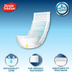 Núcleo absorbente InstaShield de Simple Solution captura la humedad eficazmente.