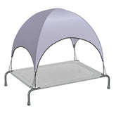 Simple Trending cama elevada para perros grandes con dosel removible, sombra suave para días soleados