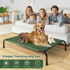 Simple Trending cama elevada grande, vista lateral, soporte estable para saltos