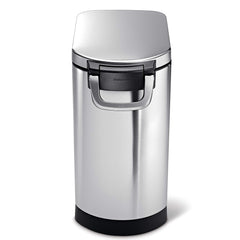 simplehuman cuchara medidora imantada bajo la tapa para alimentar sin desorden
