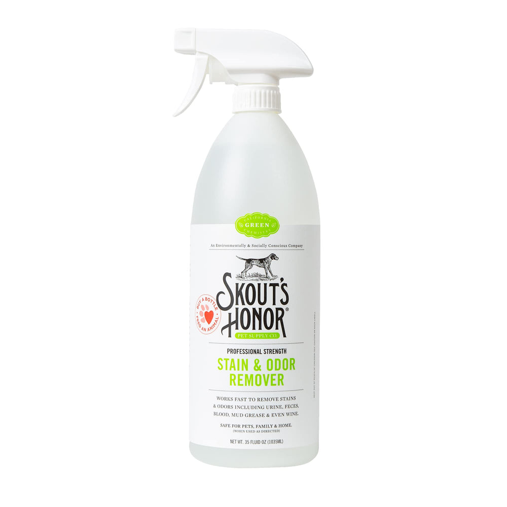 SKOUT'S HONOR botella 35oz, limpiador de manchas para mascotas, fácil aplicación