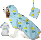 SlowTon impermeable para perro con capucha transparente protege sin bloquear vista