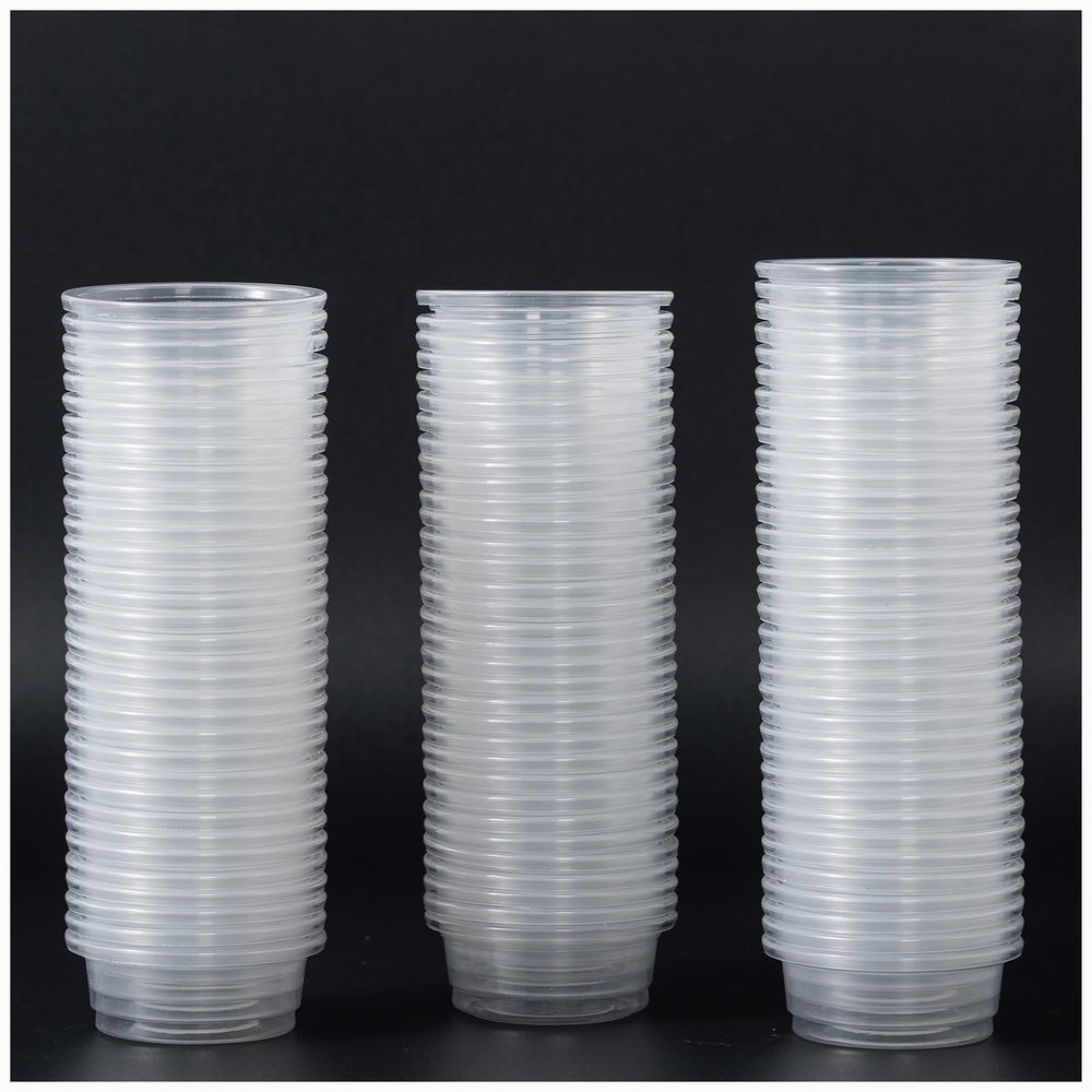 SLSON tazas gecko 0,5oz transparentes para comida y agua de reptiles.