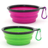 SLSON tazones colapsables para perros y gatos, 2-pack, ideales para paseos y viajes
