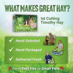 Small Pet Select empaque ecológico que mantiene el heno fresco