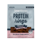 SmartBones Anillos de proteína con salmón real, recompensa sabrosa para tu perro.