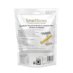 SmartBones barra sin cuero crudo: snack digestible para perros.