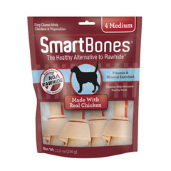 SmartBones masticables sin cuero crudo con carne real para masticar