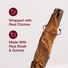 SmartBones palitos envueltos con quinoa real para perros, fuente de fibra