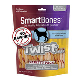 SmartBones Twist Sticks Variedad 50 Unidades, snack sabroso para perro