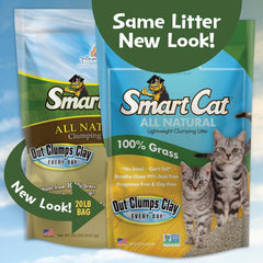 SmartCat aglomerante rápido, close-up de gránulos que facilitan la limpieza.