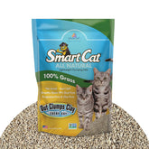 SmartCat arena natural para gatos, empaque de 10 lb, fácil de transportar y usar.