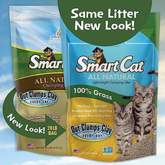 SmartCat arena natural sin olor, polvo mínimo para gatos sensibles.