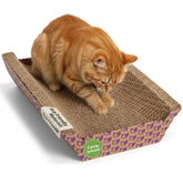 SmartyKat Super Scratcher Chaise con interior corrugado ofrece soporte cómodo para rascar.