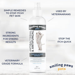 Smiling Paws Pets, aplicación con atomizador, cobertura uniforme para el pelaje.