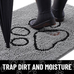 Smiry alfombra absorbe humedad y suciedad para pies secos.