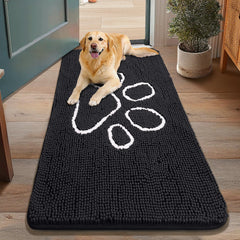 Smiry alfombra de entrada con chenilla suave para pies cómodos y limpios