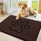Smiry alfombra de puerta con chenille suave, tacto agradable para las patas.