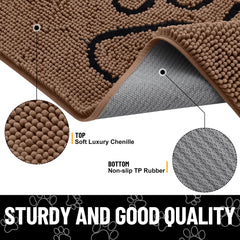 Smiry base de goma antideslizante mantiene la alfombra estable