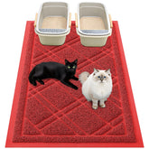 Smiry esterilla para arena de gato 47x32, rojo, con buena adherencia