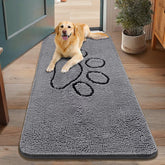 Smiry felpudo para perros mantiene la entrada limpia al absorber agua